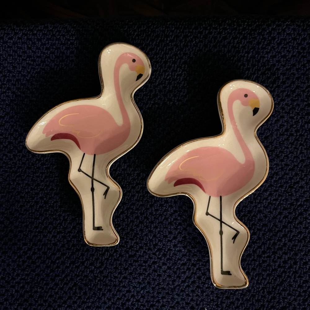FLAMINGO TRINKET DISH - NEW